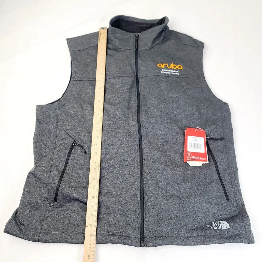 The North Face Men's Dark Gray Ridgewall Softshell Wind Wall Basic Vest Size XXL
